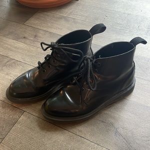 Dr. Martens Black Leather Ankle Boots